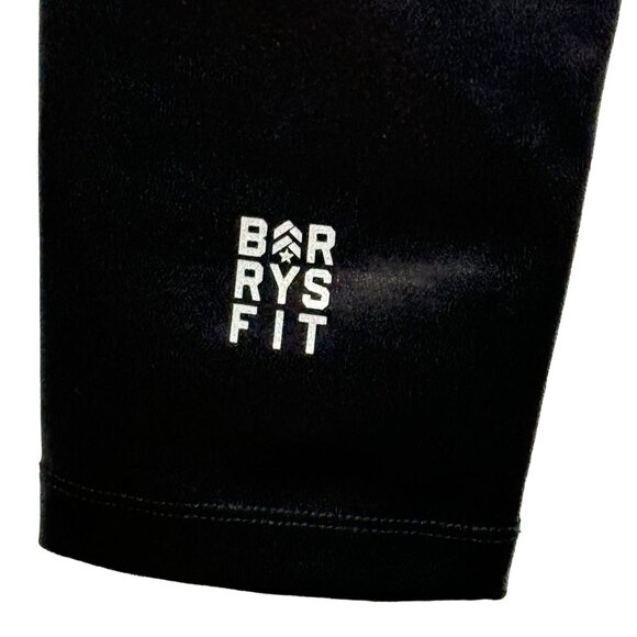 BARRYS FIT High Waist Speed Tight Womens M Shiny Foil Black Cropped Leggings $98 - Picture 8 of 8